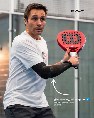 Floky NO STRAIN Padel Sleeve White (Reduce Vibrations)